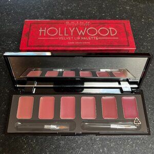 SKINN Hollywood Velvet Lip Palette Dimitri James Six Shades 2 Brushes New in Box